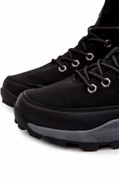 Botki Męskie></noscript>Lee Cooper Męskie Ocieplane Botki Trapery LCJ-22-01-1391 Czarne