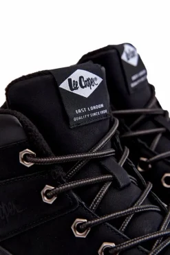 Botki Męskie></noscript>Lee Cooper Męskie Ocieplane Botki Trapery LCJ-22-01-1391 Czarne