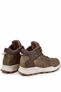 Discount Męskie Ocieplane Botki Trapery Khaki Allan Męskie Obuwie Trekkingowe Męskie|Botki Męskie