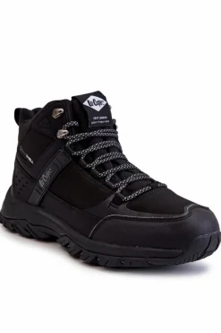 Obuwie Trekkingowe Męskie|Botki Męskie>Lee Cooper Męskie Ocieplane Buty Trekkingowe LCJ-22-01-1412 Czarne