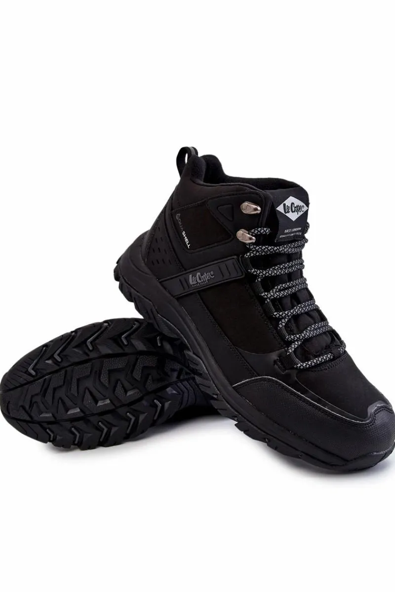 Obuwie Trekkingowe Męskie|Botki Męskie>Lee Cooper Męskie Ocieplane Buty Trekkingowe LCJ-22-01-1412 Czarne