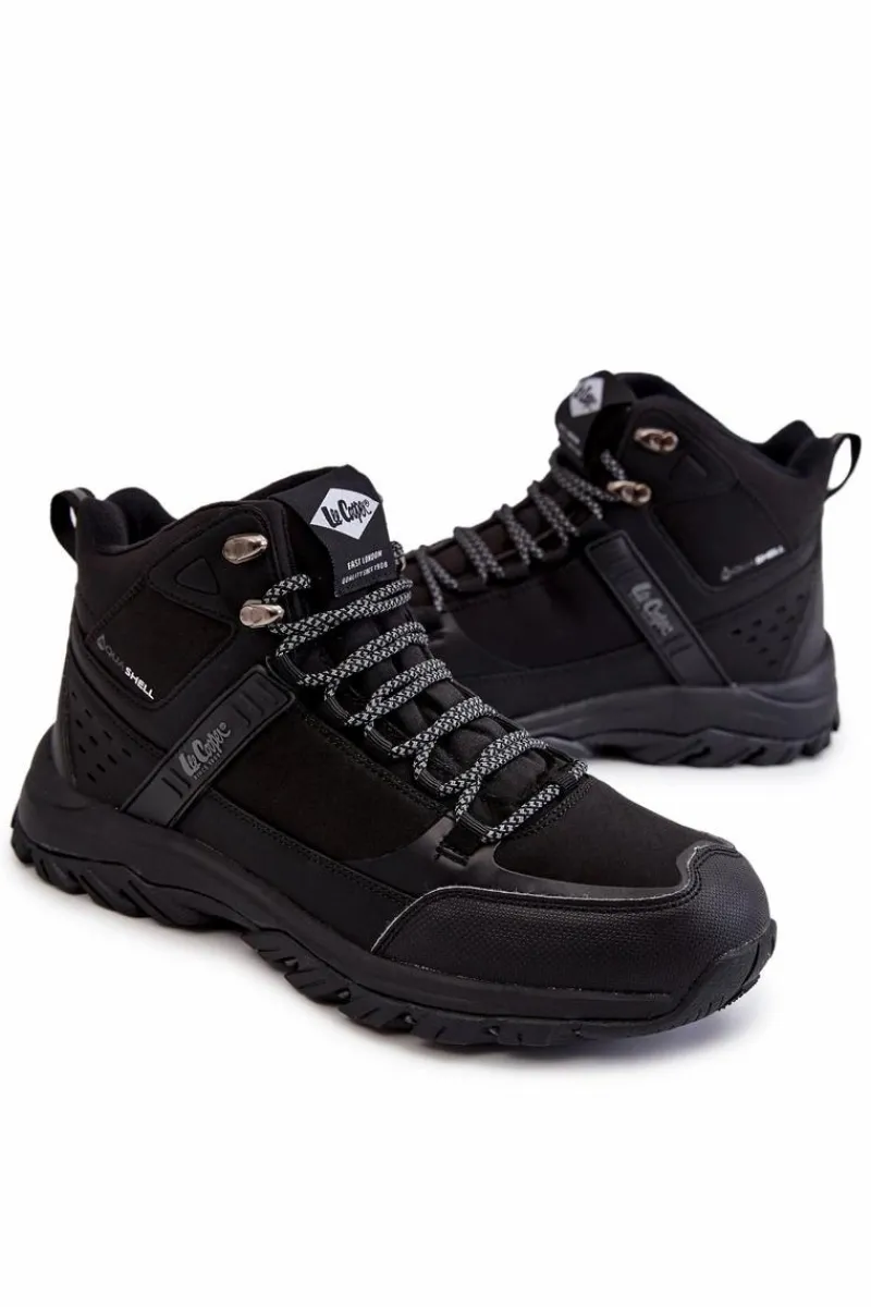 Obuwie Trekkingowe Męskie|Botki Męskie>Lee Cooper Męskie Ocieplane Buty Trekkingowe LCJ-22-01-1412 Czarne