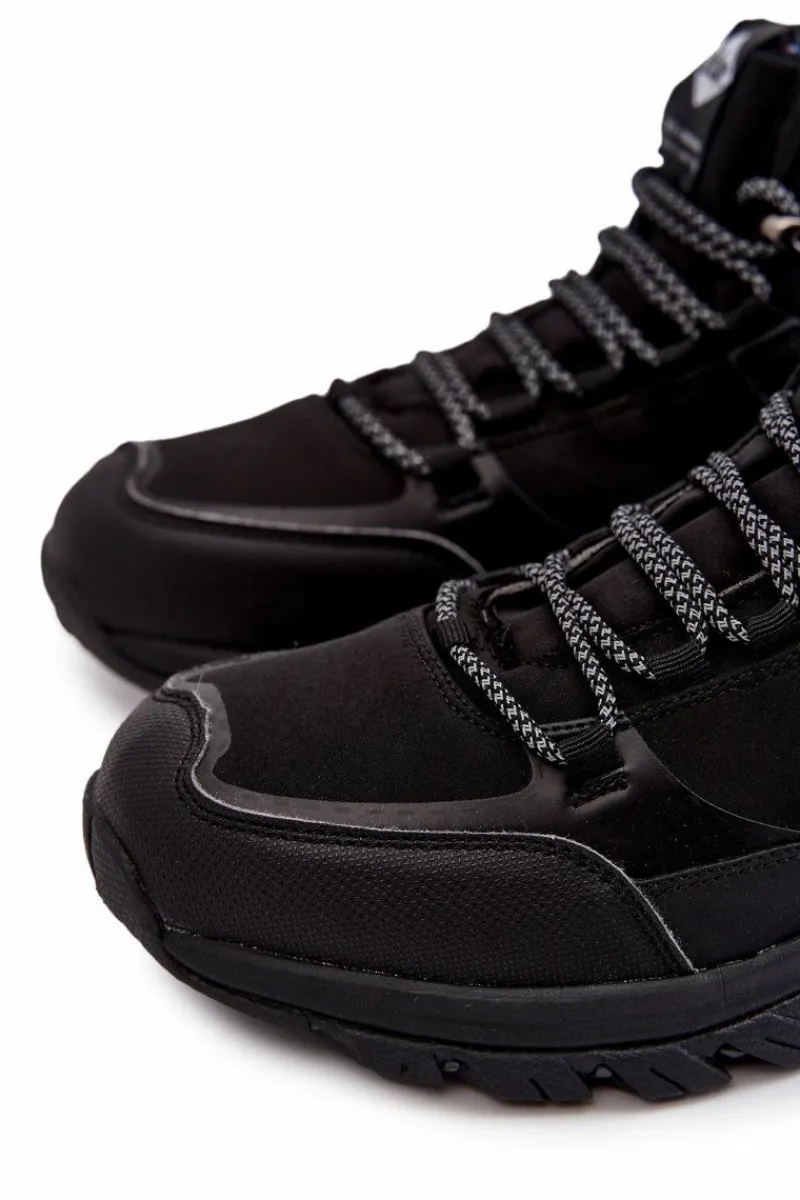 Obuwie Trekkingowe Męskie|Botki Męskie>Lee Cooper Męskie Ocieplane Buty Trekkingowe LCJ-22-01-1412 Czarne