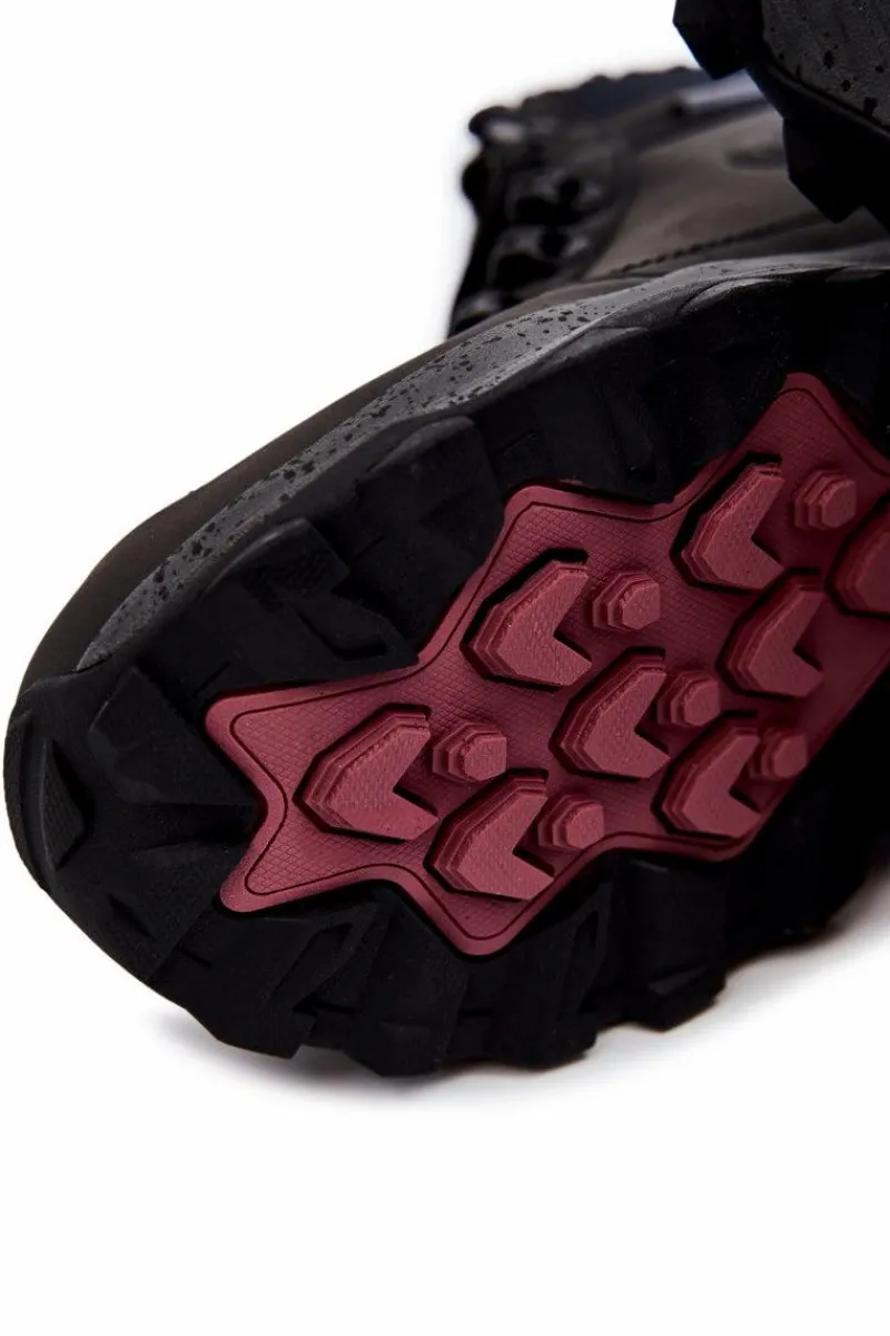 Obuwie Trekkingowe Męskie|Botki Męskie>Cross Jeans Męskie Ocieplane Buty Trekkingowe KK1R4027C Czarne