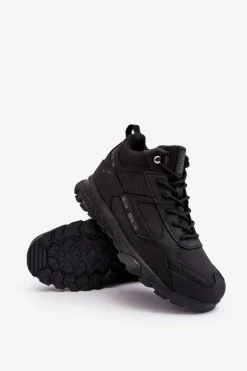 Best Męskie Ocieplane Buty Trekkingowe Czarne Big Star MM174164 Męskie Obuwie Trekkingowe Męskie|Obuwie Sportowe Męskie