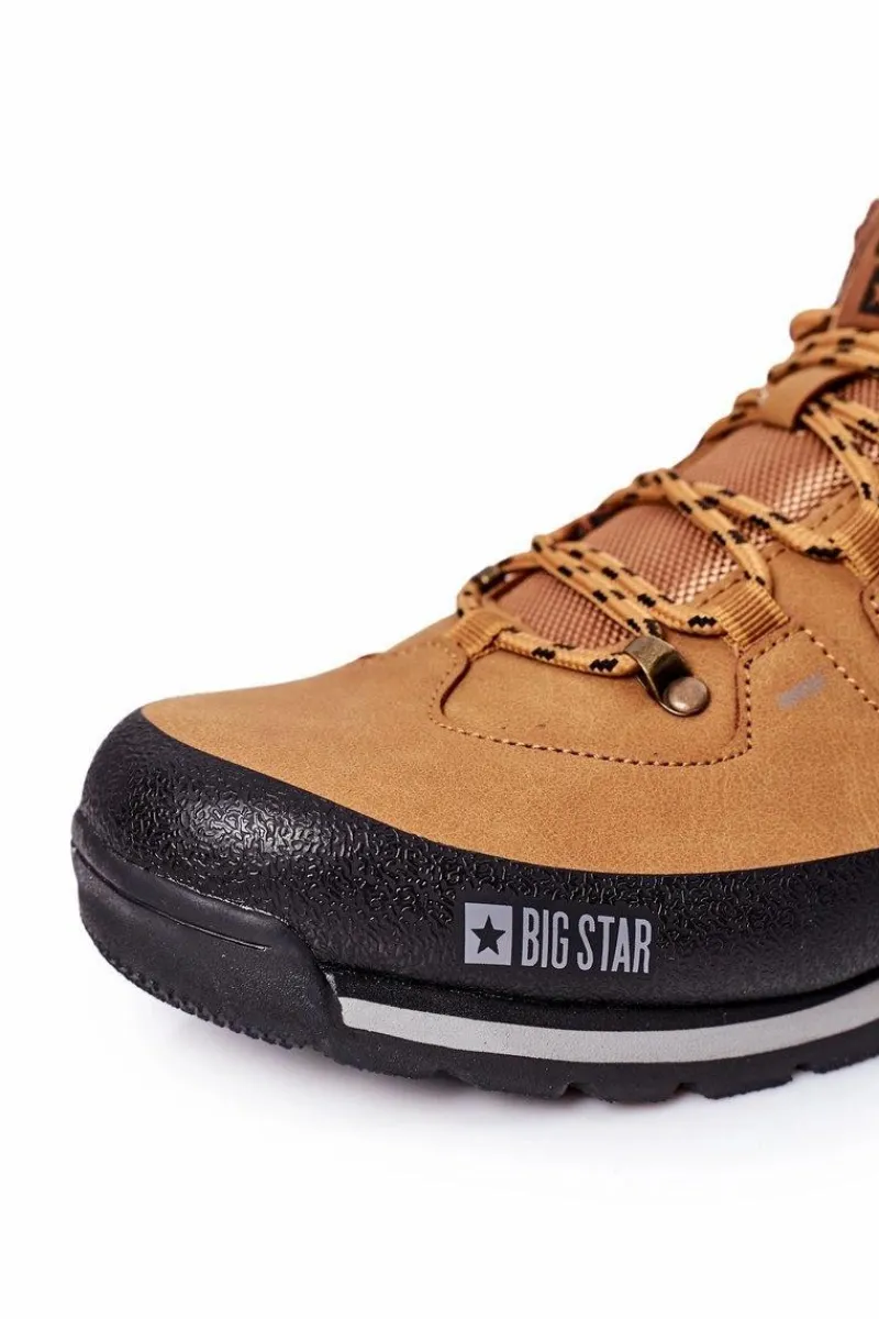 Obuwie Trekkingowe Męskie>Big Star Shoes Męskie Ocieplane Buty Trekkingowe Big Star EE174438 Camel
