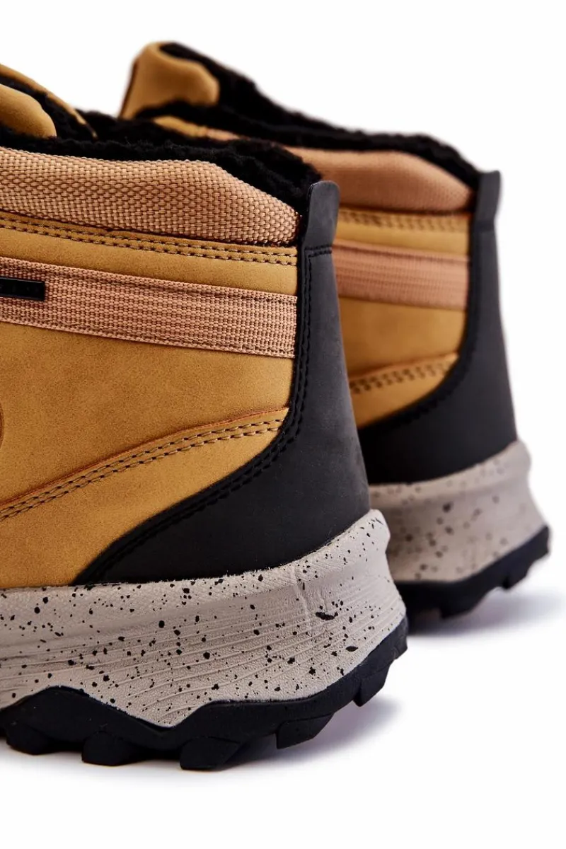 Obuwie Trekkingowe Męskie|Botki Męskie>Cross Jeans Męskie Ocieplane Buty Trekkingowe KK1R4026C Camel