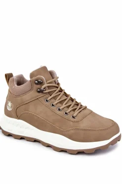 New Męskie Ocieplane Buty Trekkingowe Trapery Beżowe Otto Męskie Obuwie Trekkingowe Męskie|Botki Męskie