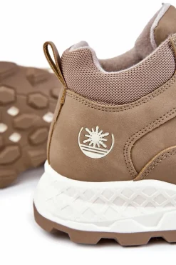 New Męskie Ocieplane Buty Trekkingowe Trapery Beżowe Otto Męskie Obuwie Trekkingowe Męskie|Botki Męskie