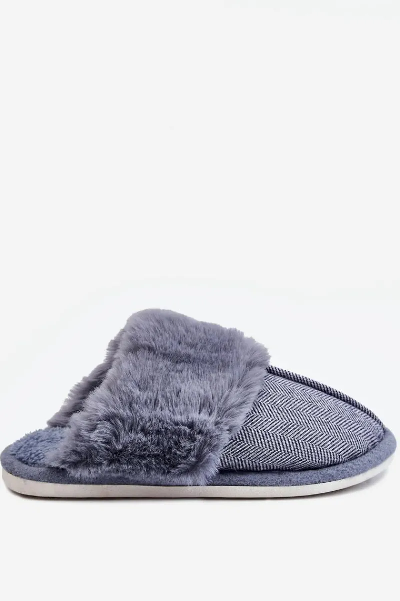 Boto Męskie Ocieplane Papcie Granatowe Marcus