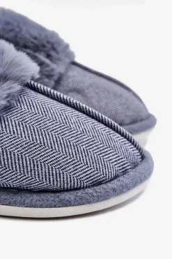 Boto Męskie Ocieplane Papcie Granatowe Marcus