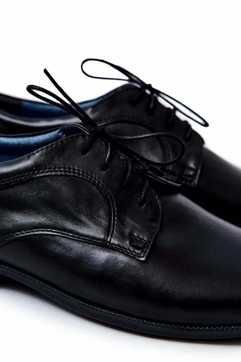 Bednarek Polish Shoes|Półbuty Eleganckie>Boto Męskie Półbuty Bednarek Eleganckie Skórzane Czarne Gaspare