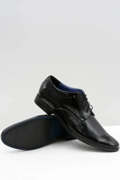 Bednarek Polish Shoes|Półbuty Eleganckie>Boto Męskie Półbuty Bednarek Eleganckie Skórzane Wizytowe Czarne Peter