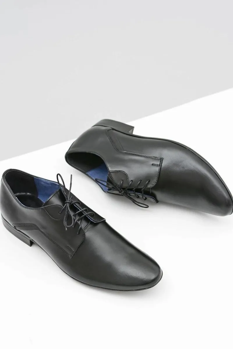Bednarek Polish Shoes|Półbuty Casual>Boto Męskie Półbuty Bednarek Eleganckie Skórzane Czarne Edmondo
