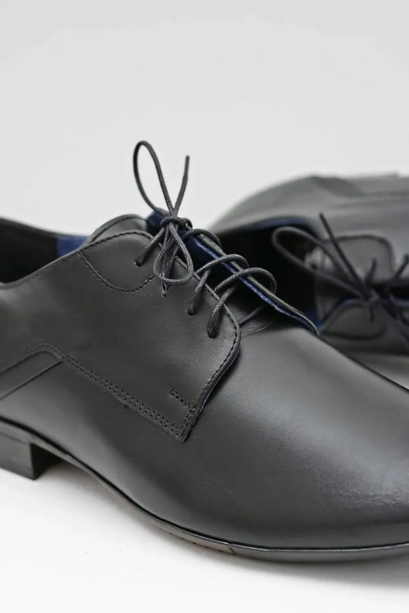 Bednarek Polish Shoes|Półbuty Casual>Boto Męskie Półbuty Bednarek Eleganckie Skórzane Czarne Edmondo