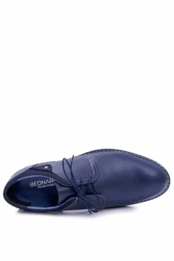Discount Męskie Półbuty Bednarek Eleganckie Skórzane Granatowe Oliviero Męskie Bednarek Polish Shoes|Półbuty Casual