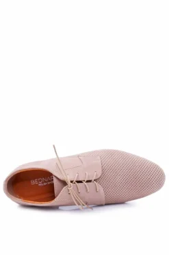 Bednarek Polish Shoes|Półbuty Casual>Boto Męskie Półbuty Bednarek Nubukowe Ażurowe Beżowe Hermes