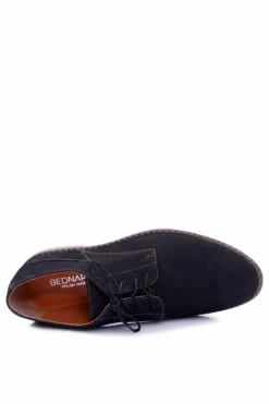 Sale Boto Męskie Półbuty Bednarek Nubukowe 654 Czarne
