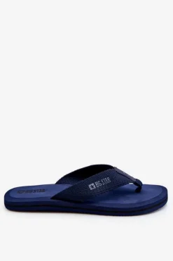 Discount Męskie Piankowe Klapki Japonki Big Star LL174617 Granatowe Męskie Klapki Męskie Big Star|Klapki Męskie Japonki