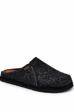 Klapki Męskie Klasyczne|Papcie Męskie>INBLU Męskie Profilaktyczne Papcie Klapki SI000020 Szare