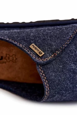 New INBLU Męskie Profilaktyczne Papcie Klapki SI000020 Granatowe