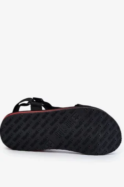 New Męskie Sandały Na Rzepy Big Star DD174717 Czarne Damskie Sandały Męskie|Sandały Big Star