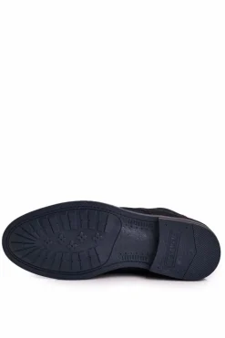 Hot Męskie Skórzane Botki Trzewiki BEDNAREK Granatowe Męskie Botki Męskie