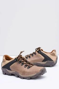 Hot Męskie Skórzane Brązowe Półbuty Trekkingowe Bednarek Męskie Obuwie Trekkingowe Męskie