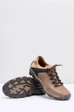 Hot Męskie Skórzane Brązowe Półbuty Trekkingowe Bednarek Męskie Obuwie Trekkingowe Męskie