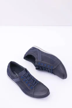 Best Męskie Skórzane Granatowe Półbuty Denali Męskie Półbuty Casual