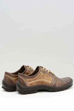 Sale Męskie Skórzane Klasyczne Brązowe Półbuty Favello Męskie Półbuty Casual