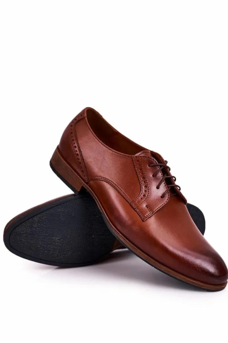 Bednarek Polish Shoes|Półbuty Eleganckie>Boto Męskie Skórzane Mokasyny Z Jasną Podeszwą BEDNAREK Jasny Brąz