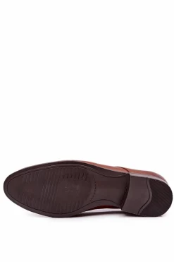 Discount Boto Męskie Skórzane Półbuty Bednarek 804 Brązowe