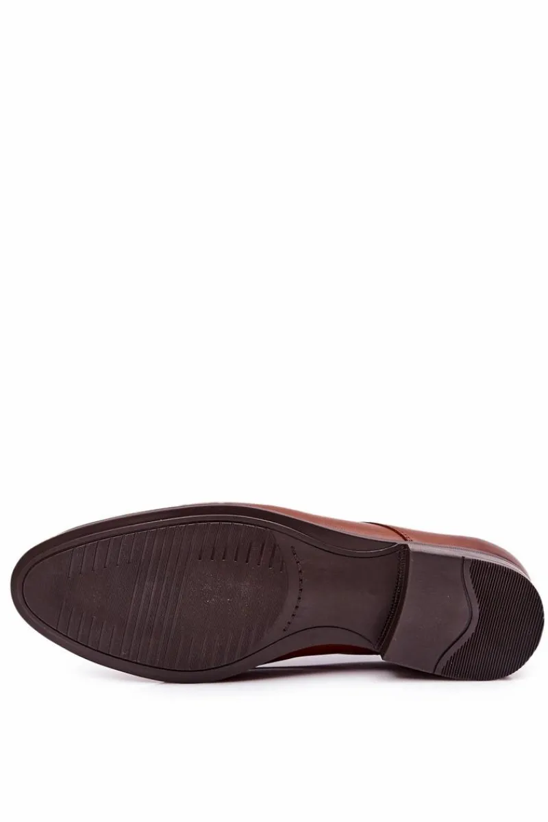 Discount Boto Męskie Skórzane Półbuty Bednarek 804 Brązowe