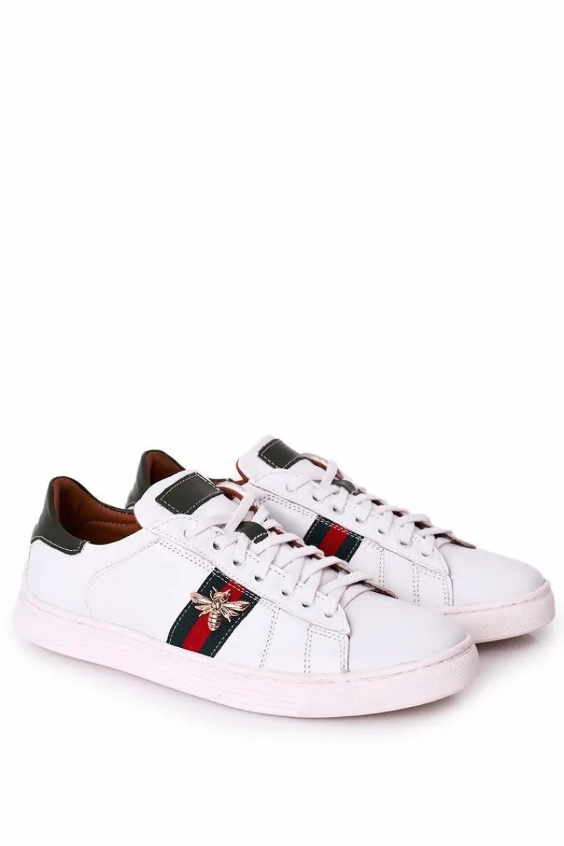 Bednarek Polish Shoes|Półbuty Casual>Boto Męskie Skórzane Półbuty Tenisówki BEDNAREK Białe