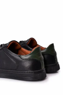 Best Męskie Skórzane Półbuty Tenisówki BEDNAREK Czarne Męskie Bednarek Polish Shoes|Półbuty Casual