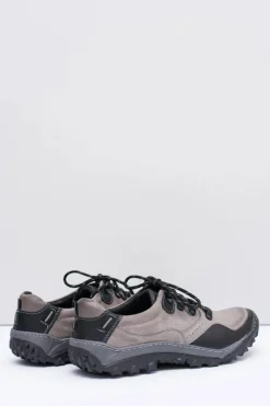 Męskie Skórzane Szare Półbuty Trekkingowe Gretin Męskie Obuwie Trekkingowe Męskie