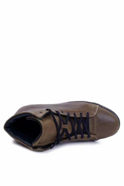 Trampki Wysokie|Trampki Męskie Wysokie></noscript>Boto Męskie Skórzane Tenisówki Bednarek Oliwkowe Edys