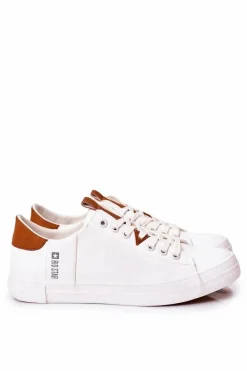 Trampki Męskie Big Star|Trampki Niskie></noscript>Big Star Shoes Męskie Skórzane Tenisówki Big Star GG174025 Białe