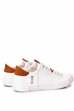 Trampki Męskie Big Star|Trampki Niskie></noscript>Big Star Shoes Męskie Skórzane Tenisówki Big Star GG174025 Białe