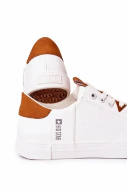 Trampki Męskie Big Star|Trampki Niskie></noscript>Big Star Shoes Męskie Skórzane Tenisówki Big Star GG174025 Białe