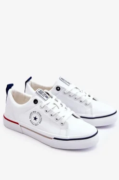 Hot Męskie Skórzane Trampki Big Star LL174209 Białe Męskie Trampki Męskie Big Star|Trampki Niskie