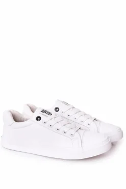 Hot Męskie Skórzane Trampki Big Star HH174037 Białe Męskie Trampki Męskie Big Star|Trampki Niskie