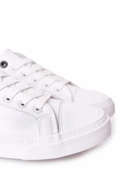 Hot Męskie Skórzane Trampki Big Star HH174037 Białe Męskie Trampki Męskie Big Star|Trampki Niskie