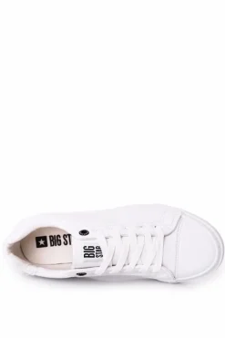 Hot Męskie Skórzane Trampki Big Star HH174037 Białe Męskie Trampki Męskie Big Star|Trampki Niskie