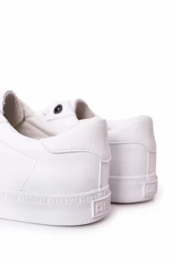 Hot Męskie Skórzane Trampki Big Star HH174037 Białe Męskie Trampki Męskie Big Star|Trampki Niskie