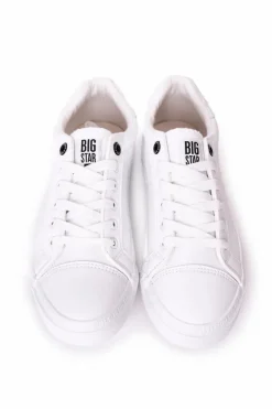 Hot Męskie Skórzane Trampki Big Star HH174037 Białe Męskie Trampki Męskie Big Star|Trampki Niskie