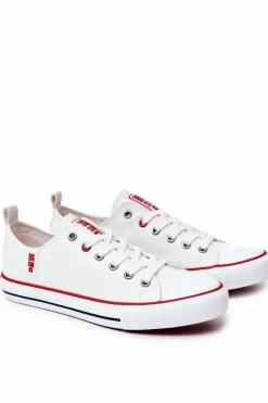 Hot Big Star Shoes Męskie Skórzane Trampki BIG STAR JJ174069 Białe Biały