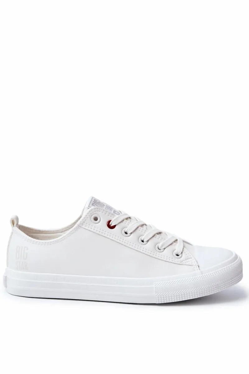 Clearance Męskie Skórzane Trampki BIG STAR JJ174006 Białe Męskie Trampki Męskie Big Star|Trampki Niskie