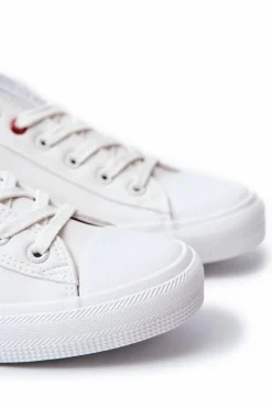 Clearance Męskie Skórzane Trampki BIG STAR JJ174006 Białe Męskie Trampki Męskie Big Star|Trampki Niskie